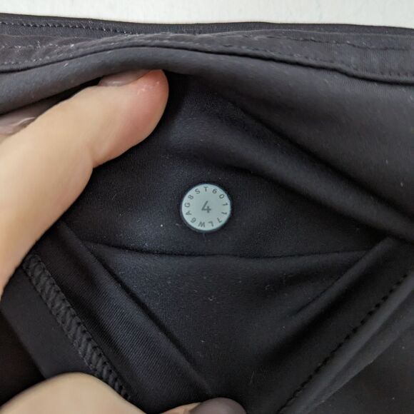 Lululemon x SoulCycle black logo Fast & Free nulux cardio workout crop leggings - Picture 2 of 3